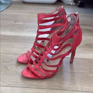 Vince Camuto Red Strappy Heels